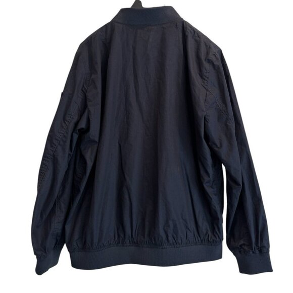 Buffalo David Bitton Men’s XL Bomber Jacket Black Cotton Lightweight Fall Layer - Picture 2 of 5